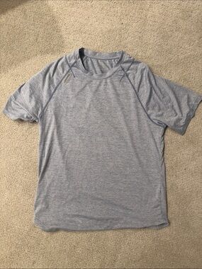 Men's Light Blue Heather Performance Short Sleeve Tee